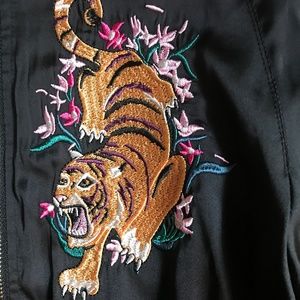 Tiger Jacket, Bomber Style Size 8